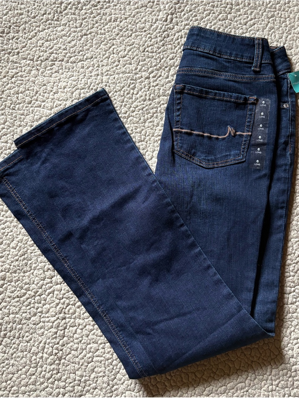 Maurice’s Dark Blue Women's Boot Cut Jeans Midrise size 6L